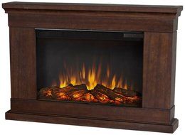 Real Flame Jackson Slim Line Wall Hung Electric Fireplace - Vintage Black Maple N3