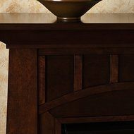 Bayard Espresso Stacked Stone Electric Fireplace N7