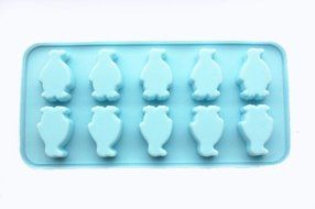 10 Penguin Silicone Ice Cube Molds Chocolate Mold