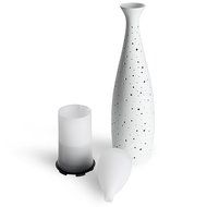 Essential Oil Diffuser, Joly Joy Vase Ultrasonic Aroma Diffuser Cool Mist Humidifier with Warm White LED Light... N4
