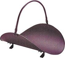 New Homebasix 0275735 Black Finish 19&quot; Inch Firewood Wood Log Basket Holder