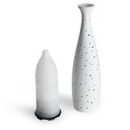 Essential Oil Diffuser, Joly Joy Vase Ultrasonic Aroma Diffuser Cool Mist Humidifier with Warm White LED Light... N6