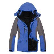 Hanxue Mens Hiking Ski Jacket Softshell 3 in 1 Hiking Raincoat Plus Size Men Waterproof Sportswear with Removable... N4