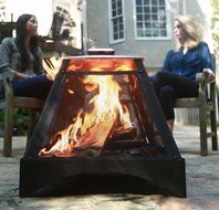 Catalina Creations Pagoda Style Outdoor Fireplace with Protective Cover N2