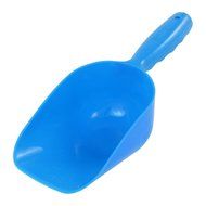 Uxcell Portable Plastic Pet Kittern Food Feeder Shovel, Blue