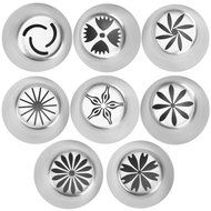 Piping Bags, MCIRCO 3 X ColorSwirl 3-Color Coupler for Large Size Russian Piping Tips and 3 X Reusable Pastry... N5