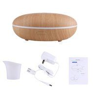 Ultrasonic Aromatherapy Essential Diffuser with 7 Color LED Lights ,Wood Grain 350 ml Diffuser Cool Mist Humidifier... N7