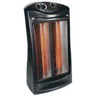 Modern Portable Black Quartz Radiant Heater | Contemporary Home Indoor Medium Sized Space Heater by the Work shops...