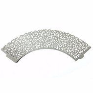 KINGSO 12pcs Filigree Vine Cupcake Wrappers Wraps Cases Wedding Birthday Decorations
