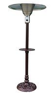 AZ Patio Heaters Natural Gas Patio Heater in Hammered Bronze, Cast Aluminum