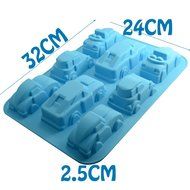 Mini Skater Set of 2 Psc 12-cavity Silicone Christmas Silicone Mold for Making Soap, Candle, Candy, Chocolate,... N3