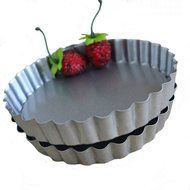 Meleg Otthon Nonstick 11 Inch Round Quiche Pans ,Tart Pie Pan, Tart Pans,Tartlet Quiche Pan with Removable Bottom... N2