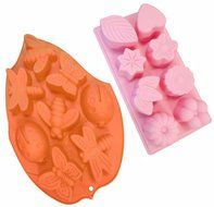 Mini Skater Set of 2 Psc 12-cavity Silicone Christmas Silicone Mold for Making Soap, Candle, Candy, Chocolate,... N5