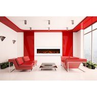 Elite Flame Ashford 50" Electric Wall Mounted Fireplace White N3