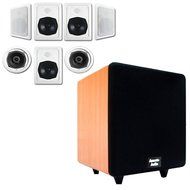 Acoustic Audio HT-57 In-Wall/Ceiling 7.1 Home Theater Speakers and 15" Powered Sub HT-57-CS15C