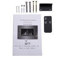 Wall Mount Fireplace Heater 35" XL Large 1500W Adjustable Electric With Remote 2in1 Heater &amp; Decoration N5