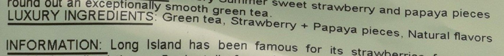 Metropolitan Tea 60 Count Classic Teabags, Long Island Strawberry