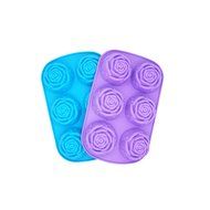 Blacklip Soap Cake Cupcake Muffin Dessert Silicone Mold for Homemade (Rose)