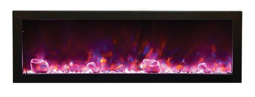 Amantii BI-60-DEEP - 60" wide x 12" deep - Electric Fireplace N8