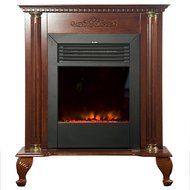 Yosemite Home Decor DF-EFP79 Classic Electric Fireplace, Brown