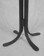 LONG SHEPHERD'S HOOK Fireplace Hearth Tool Set with SQUARE OPEN STAND &amp; TWISTS N2