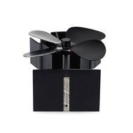 17% Fuel Cost Saving Original Top Heat Powered Eco Stove Fan 4 Blade Aluminum Black for Gas Coal Pellet Log Wood... N5