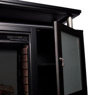 Cabrini Media Fireplace - Black N6