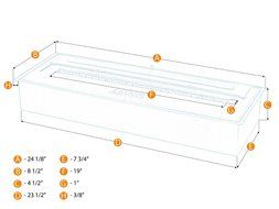 Ignis EB2400 Ethanol Fireplace Burner Insert N5