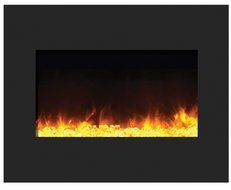 Amantii ZECL-30-3226-BG Zero Clearance Series Built-In Electric Fireplace with Ember Media Kit, 30 Inch N3