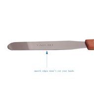 Offset Icing Spatula Set with Wood Handle - Angled Flexible Blade - Professional Cake Decorating Tool 6&quot;,8&quot;&amp;10...