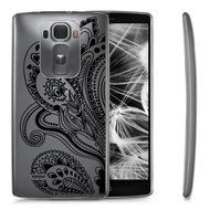 kwmobile Elegant and light weight Crystal Case Design Indian sun for LG G Flex 2 in light pink white transparent N43