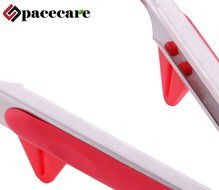 SPACECARE Kitchen Cooking Stainless Steel Tongs with Red Silicone Tips (9 Inch and 12 Inch) and Grill BBQ Sauce... N4