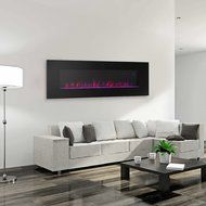 XtremepowerUS Allure Linear Wall Mount Smokeless Electric Fireplace, 50-inch Wide N4