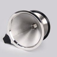 Pour over Coffee Filter Cone Coffee Dripper Stainless Steel Paperless Reusable Coffee Filter w/ Stand Double Mesh... N3