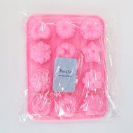 Bestjybt&reg; Set of 2 Flowers Silicone Non Stick Chocolate Mold Soap Mold Cake Bread Mold Jelly Candy Baking Mould