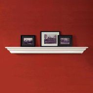 Marilyn Fireplace Mantel Shelf Shelf Length: 72", Finish: White