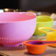 Eco BPA Free 8 Piece in Large Plastic Dishwasher Safe Mixing Nesting Bowls Set