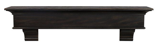 Pearl Mantels 424-60-20 Manhattan Espresso 60" Mantel Shelf N6