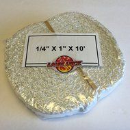 LavaLock 1" x 1/4" x 10 ft Adhesive Backed Wood Stove Door Gasket Fiberglass seal SELF STICK flat tape