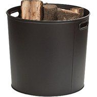 Alpine Flame Black Steel Log Bucket - 1540
