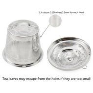 Tea Strainer, Newness 304 Food Grade Stainless Steel Tea Strainer with Lid and Extended Chain - Tea Infuser /...