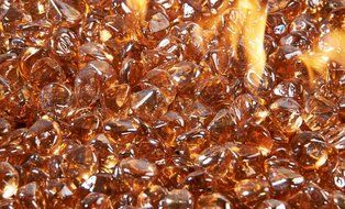 Outdoor Great Room CFLD-C Crystal Fire Diamonds, 5 lb/Large, Copper