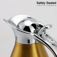 Satin Finish Stainless Steel Thermal Coffee Pot, Vacuum Insulated Carafe Flask Tea Kettle, 1.5 Liter N3