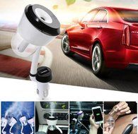 Rukiwa Car Humidifier Air Purifier Freshener Travel Car Portable With USB Interface (Black) N14