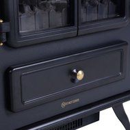 Elegant Vintage Free Standing 1500W Heater Fire Flame Stove Wood Adjustable Electric Fireplace N6
