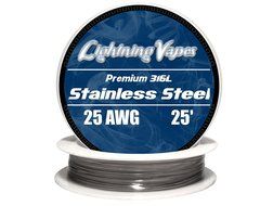 LV Stainless Steel 316L Wire 25 AWG - 25'
