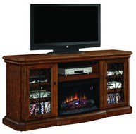 ClassicFlame Beauregard Electric Fireplace Entertainment Center in Antique Caramel - 25MM5045-C326