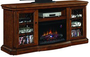 ClassicFlame Beauregard Electric Fireplace Entertainment Center in Antique Caramel - 25MM5045-C326 N2