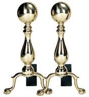 Uniflame, A-1234, Black Ball Andirons N2