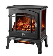 Comfort Glow EQS5140 Sanibel Quartz Electric Stove, 4600 BTU, Black